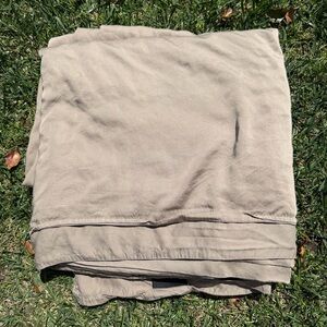 Luxome Cooling Viscose Bamboo 2-Piece Sheet Set Truffle Brown Cal King GUC READ